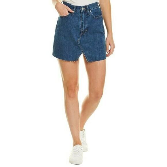 MADEWELL | sz 27 Women's Keene Wash Rigid Denim A-Line Mini Jean Skirt MSRP $70 - Picture 7 of 7